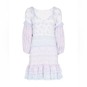 Loveshackfancy floral smocked mini dress